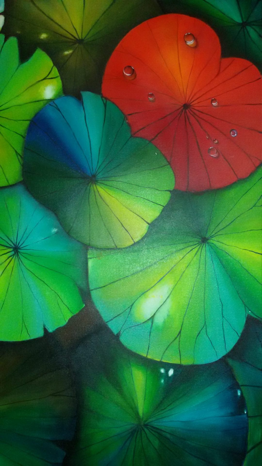 lotus leaf painting
