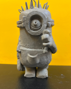 Clay Minion Sculpture