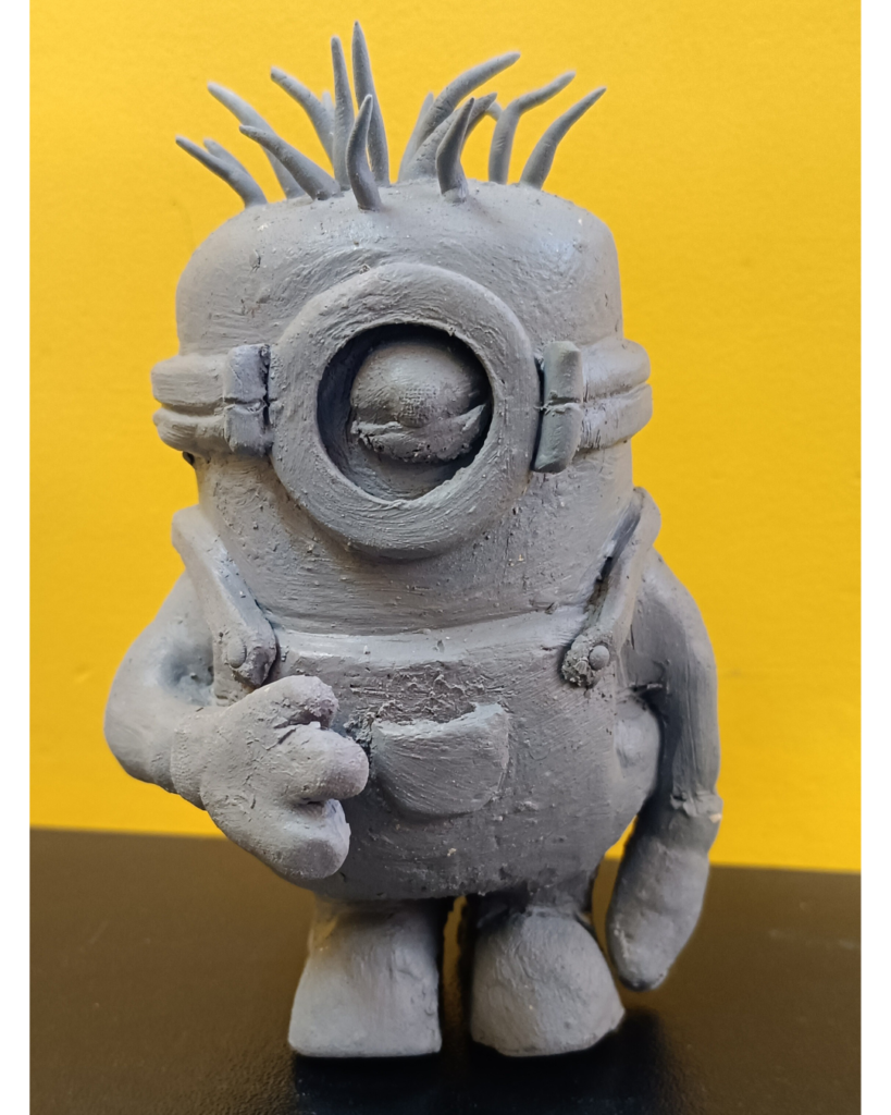 Clay Minion Sculpture